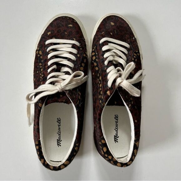 Madewell Leopard Print Sneakers - Brown and White - Picture 8 of 15